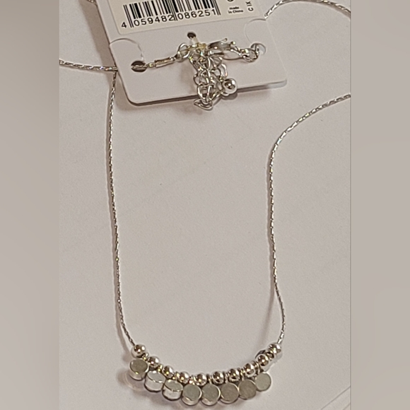 I AM SILVER PLATED CRYSTALS BY SWAROVSKI DANGLE BLUE ADJUSTABLE NECKLACE - Picture 16 of 16